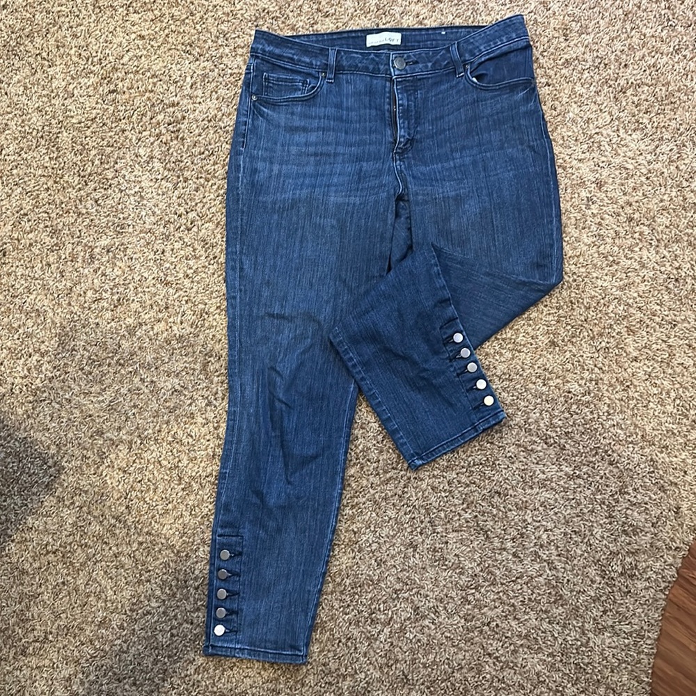 LOFT curvy skinny ankle length jean